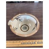 Signed pottery milk pan