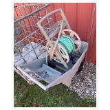 Hose and wheel barrow