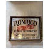 Ron Rico bar mirror