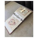 Binder full of greeting cards