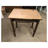 ANTIQUE DESK WITH INKWELL HOLE