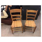 PAIR OF SIDE CHAIRS