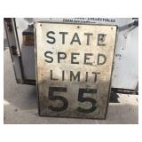 LARGE STATE SPEED LIMIT SIGN