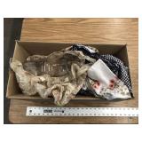 FABRICS AND GLASS JAR