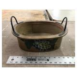 PAINTED WOOD BASKET