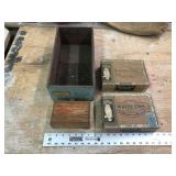 ADVERTISING BOXES AND DRAWER