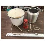 PAILS AND LANTERN
