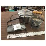 FISHING BUCKET, TRAP AND PAN