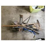 LARGE LOT OF HAND AND YARD TOOLS