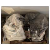 BOX FULL OF GLASSWARE