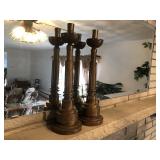 BRASS CANDLE HOLDERS