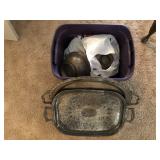 TOTE FULL OF SILVERPLATE
