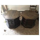 PAIR OF END TABLES