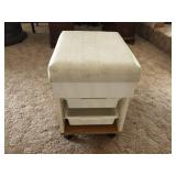 ROLLING STOOL WITH DRAWERS