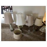 LOT OF LAMPS