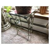 IRON AND GLASS TABLE