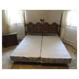 KING BED FRAME WITH BOX SPRINGS
