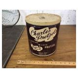 CHARLES PRETZELS TIN
