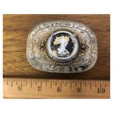 1942 SILVER HALF BELT BUCKLE