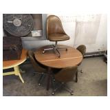 TABLE WITH VINTAGE CHAIRS
