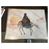 SIGNED HORSE PRINT