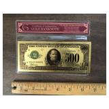 $500 GOLD BILL