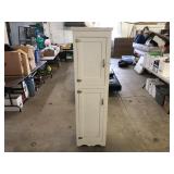 TALL WOOD WHITE CABINET