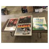 LOT OF 4 RACECAR POSTERS