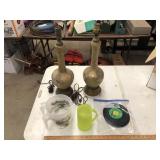 VINTAGE LAMPS AND MISC