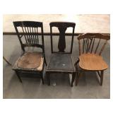 LOT OF 3 CHAIRS