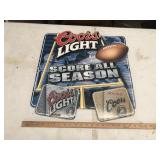 TIN COORS LIGHT SIGN