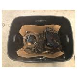 MOTORCYCLE PARTS IN TOTE