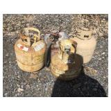 PROPANE TANKS AND FUEL CAN