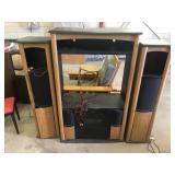 SPEAKER ENTERTAINMENT CENTER WITH STEREO