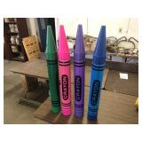 LARGE CRAYON COIN BANKS