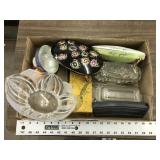 ASSORTED GLASSWARE AND MISC