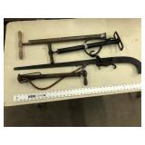 PRIMITIVE IRON TOOL AND AIR PUMPS