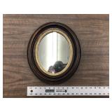 ANTIQUE OVAL MIRROR