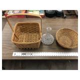 BASKETS AND DECANTER