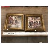 PAIR OF FRAMED PRINTS