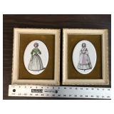 PAIR OF VICTORIAN TILE IN FRAME