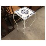TILE AND IRON PLANT STAND