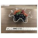CENTERPIECE WITH FAKE FRUITS