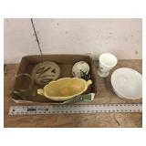 FENTON, LENOX, GLASBAKE AND USA