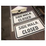 CORNER SHELF AND SIGNS