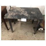 FOLDING FIELD TABLE SIGNED 1960