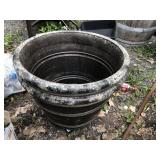 LOT OF 2 LARGE PLANTERS