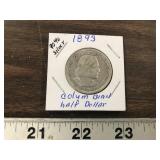 1893 90% SILVER COLUMBIAN HALF