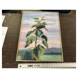 SIGNED PASTEL/WATERCOLOR SUNFLOWER