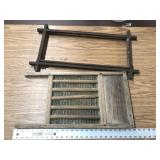 ANTIQUE FRAME AND WASHBOARD